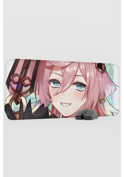 Yanfei Genshin Impact Anime Oyuncu V4 - 70x30 Xl Gaming Mouse Pad Fare Altlığı