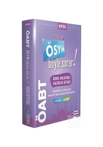 ÖABT ÖSYM Böyle Sorar Muallim Konu Anlatımı Çıkmış Soru Bankası - Necmi Kobya - DDY Yayınları