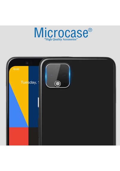 Microcase Google Pixel 4 Kamera Camı Lens Koruyucu Film