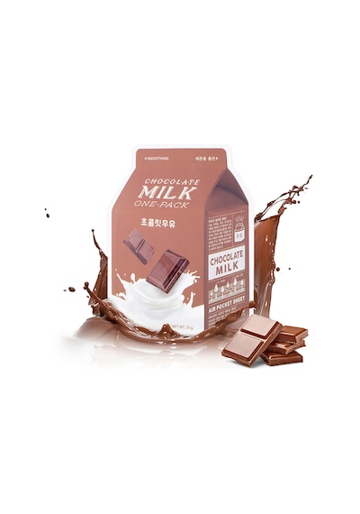 Missha A'PIEU Chocolate Milk One-Pack Pürüzsüz Görünüm Kazandıran Yaprak Maske - Çikolata-Süt