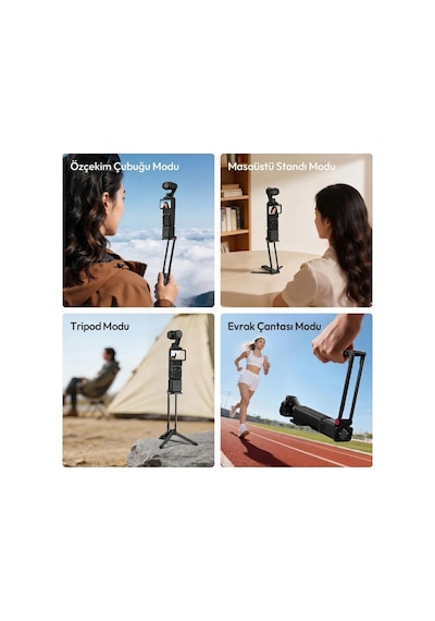 Ulanzi Ma66 Manyetik Quick Release Tripod Pocket 3 Ve 4 İçin - C110a Siyah