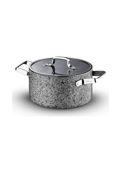Brioni Stone-h İndüksiyon Tabanlı Çizilmez Derin Tencere - 24 Cm Gri