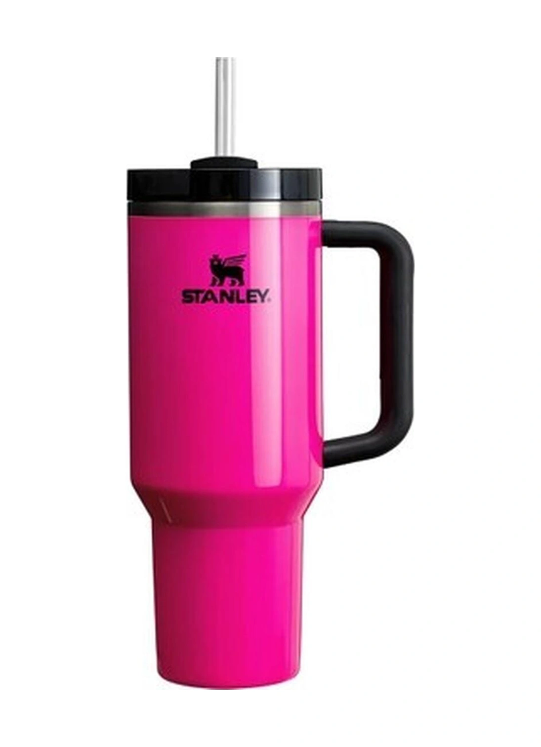 Stanley Quencher Neon Özel Seri Pipetli Termos 1,18 Lt Siyah - Yeşil