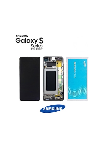 Samsung Uyumlu Galaxy S10 Plus G975 Lcd Ekran Dokunmatik Siyah Servis Gh