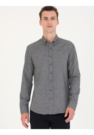 Pierre Cardin Erkek Gri Gömlek Desenli 50274660-vr024 Gri