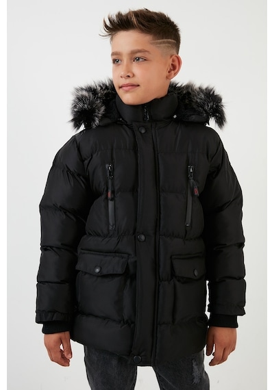 Lela Içi Peluş Astarlı Çıkarılabilir Kapüşonlu Suya Dayanıklı Kışlık Erkek Çocuk Mont 5760022 Siyah Lela Içi Peluş Astarlı Çıkarılabilir Kapüşonlu Suya Dayanıklı Kışlık Erkek Çocuk Mont 5760022 Siyah