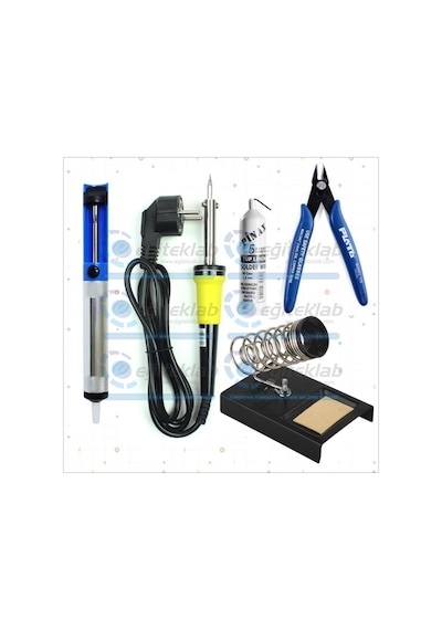 40w Havya + Lehim + Havya Standı + Lehim Pompası + Mini Yankeski