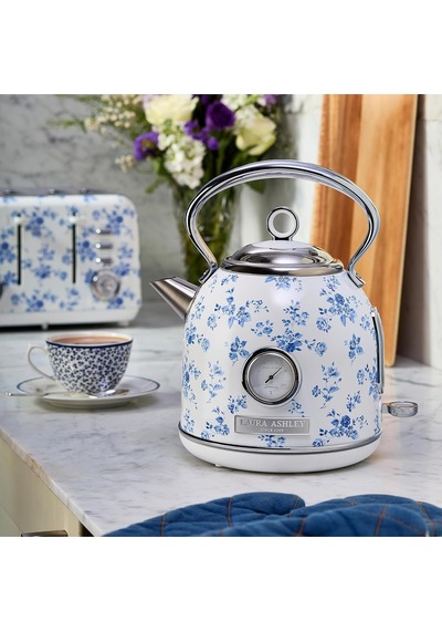 Laura Ashley El Yapımı Motifli China Rose Kablosuz Su Isıtıcı