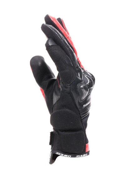 Dainese Daınese Eld/ Reacto Carbon Short Gloves Black/ Red Lava