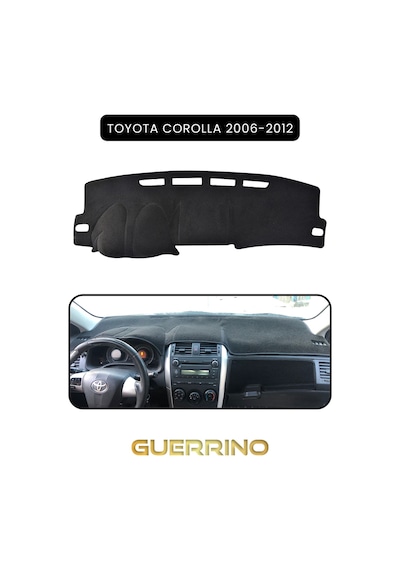 Toyota Corolla 2006-2012 Torpido Koruma Halısı Siyah Kenar
