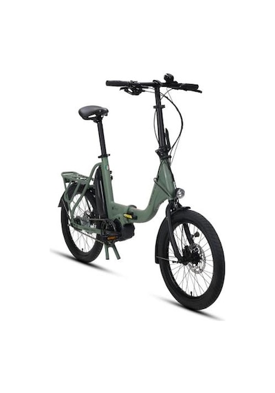 Carraro E-flexı 6.1 Katlanır Bisiklet 460h Hd 20 Jant Nex.8 Vites Mat Koyu Yeşil Adaçayı Kırmızı Çok Renkli