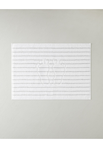 English Home Mono Stripe Pamuk Ayak Havlusu 50x70 Cm Beyaz - Gri