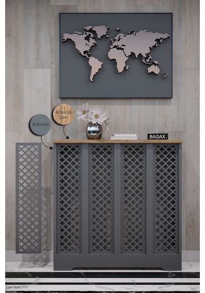 Dekoratif Petek Dolabı Kalorifer Peteği Kapatma Ünitesi Modern Tasarım İç Ölçü 76 Cm Dış Ölçü 80 Cm Petek 76 Antrasit Üstü Çam D3 Dekoratif Petek Dolabı Kalorifer Peteği Kapatma Ünitesi Modern Tasarım İç Ölçü 76 Cm Dış Ölçü 80 Cm Petek 76 Antrasit Üstü Çam D3