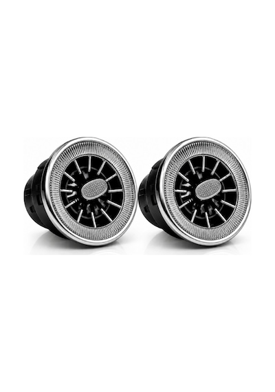 Universal Araç Klima Menfezi Krom Tasarım 2 Li Set 9-10cm Çap