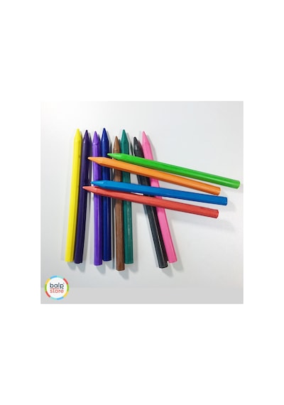 Südor Plastik Crayon Pastel Boya 12 Li Renkli Kalemler İle Eğlenceli Sanat Deneyimi Karışık