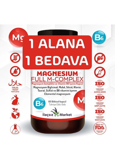 Zentravit Magnezyum Full M-complex 1 Alana 1 Bedava