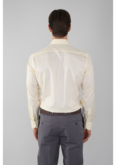 Bisse Klasik D Yaka Regular Fit Cepsiz Uzun Kol Sarı Gmkls250061 C17 Sarı