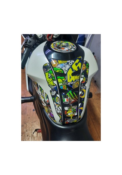 Hades Yamaha R25 2014-2019 Uyumlu Tank Pad Seti Rossi Depo Koruma Siyah