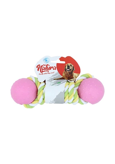 Natura Plastik İkili Top Köpek Çiğneme Oyuncağı 31 CM