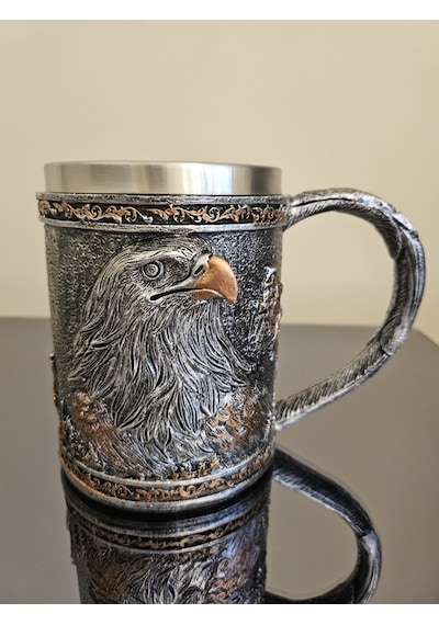 Kartal Figürlü Kupa Çelik