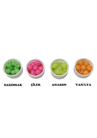 Kokulu 8 Mm Silikon Yumuşak Yüzen Sazan Turna Çupra Levrek Dip Yemi 40 Adet