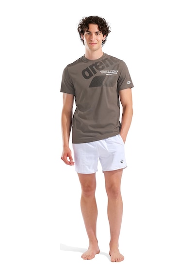Arena Logo Erkek Kahverengi Günlük Stil T-shirt 011000250