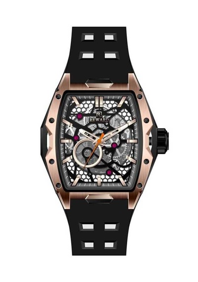 Rd331031 Silikon Kordon Otomatik Kol Saati Rose Gold - Siyah