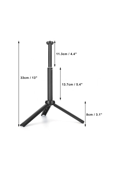 8 Inç 19cm 13w 120 Led Fotograf Ve Video Işığı Ve Mini Tripod Vlog Ürün Youtube Canlı Yayın Vb