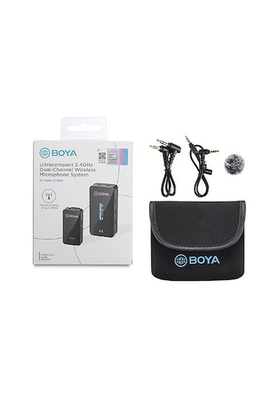 Boya BY-XM6-S1 Mini Kablosuz Yaka Mikrofonu