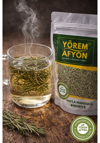 Yörem Afyon Doğanın Keskin Nefesi Özenle Kurutulmuş Yüksek Rakım Yayla Biberiye Rosmarinus Officinalis 70gr.