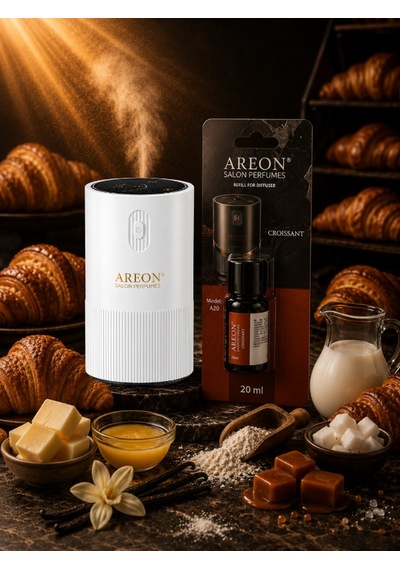 Areon Aromatik Difüzör Beyaz Pleksi + Croissant