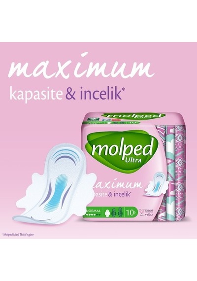 Molped Ultra Hijyenik Ped Anatomik Gece Süper Ekonomik 16 X 2 Ad PKT.MOLPED.018