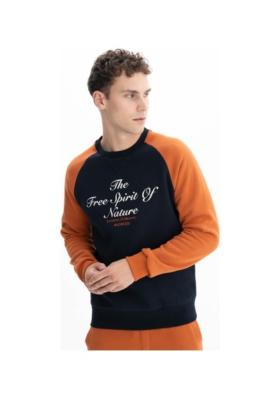 AR-MA Arma Erkek Regular Fit Baskı Yazılı Bisiklet Yaka Sweatshirt 001