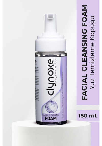 Clynoxe Facial Cleansing Foam Post-biyotik Kompleksli Yüz Temizleme Köpüğü 150 ML