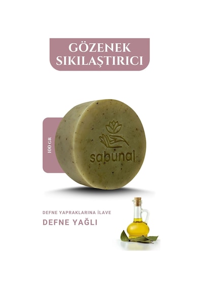 Sabunal Defne Sabunu 2 Adet - Doğal Saç ve Cilt Bakım Sabunu
