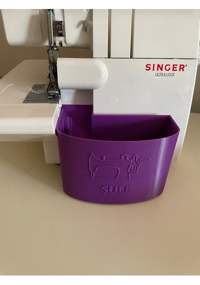Singer Overlok Çöp Kutusu Fire Kabı Xl Kişiye Özel Mor 14sh654 14