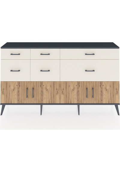 Arges Konsol Tek Raflı 6 Çekmeceli 4 Kapaklı 176x30x99 Antrasit-çam/aytaşı Atlas Çam/aytası - Antrasıt Arges Konsol Tek Raflı 6 Çekmeceli 4 Kapaklı 176x30x99 Antrasit-çam/aytaşı Atlas Çam/aytası - Antrasıt