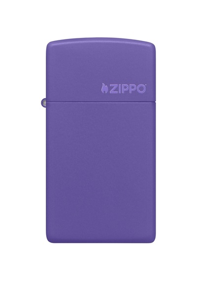 Zippo Çakmak Mor Slim Logo 1637zl-000019