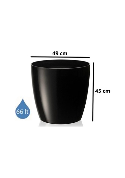 Omnipazar So-yk07 Yakut Saksı Takımı Separetörlü 66 Litre Siyah 3 Adet