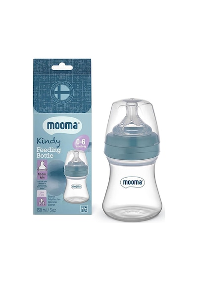 Kindy Biberon 150 Ml 0-6 Ay Yavaş Akış Pastel Mavi
