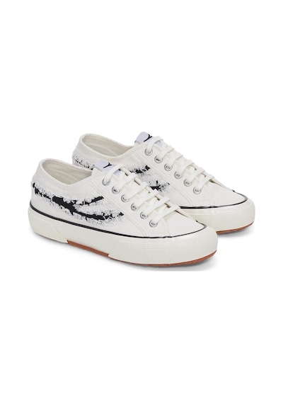 Superga 2750 Og Ripped Swallow Tail Unisex Beyaz Bileksiz Sneaker Beyaz-222 Beyaz-222