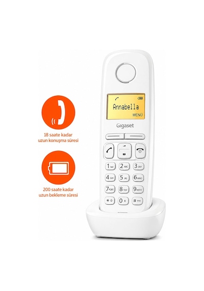Siemens Gigaset A170 Beyaz Dect Telsiz Telefon