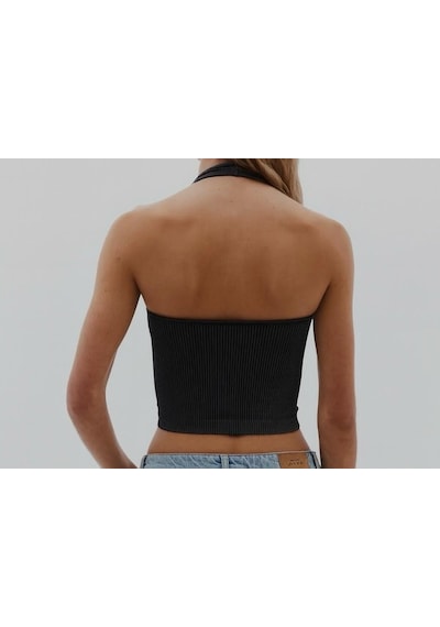 Crop Bluz &amp Body Çok Renkli