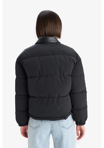 Defacto Su Geçirmez Regular Fit Polo Yaka Mont F2822ax25wnbk27 Siyah