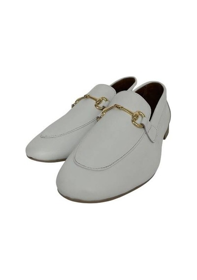 Kemal Tanca 877 9674 Kadın Hakiki Deri Loafer Ayakkabı Beyaz