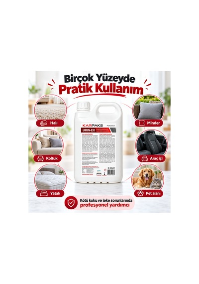 Urın-ex 5 Kg Profesyonel Leke Sökücü Ve Koku Giderici Kedi Köpek İdrar Lekesi Ve Kokusu Halı Koltuk Yatak
