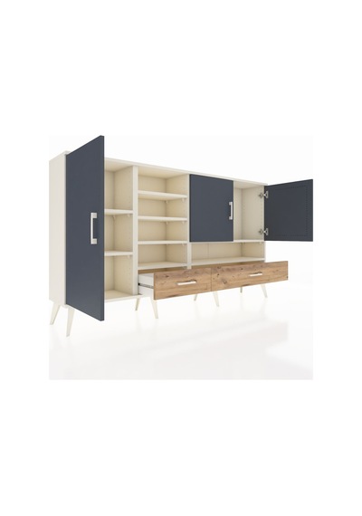 Arges Konsol 8 Raflı 2 Çekmeceli 3 Kapaklı 176x30x99 Aytaşı-antrasit/çam Antrasıt/atlas Çam - Aytası Arges Konsol 8 Raflı 2 Çekmeceli 3 Kapaklı 176x30x99 Aytaşı-antrasit/çam Antrasıt/atlas Çam - Aytası