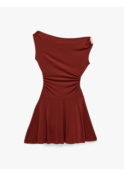 Koton Koton X Melis Ağazat - Slim Fit Aksesuar Detaylı Asimetrik Kesim Tek Omuz Mini Elbise Kahverengi 6sak80312ek Kahve Koton Koton X Melis Ağazat - Slim Fit Aksesuar Detaylı Asimetrik Kesim Tek Omuz Mini Elbise Kahverengi 6sak80312ek Kahve