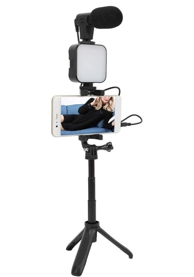 Mey İthalat Video Making Kit Telefon Tutucu Vlog Video Mini Led Işıklı Diğer