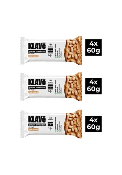 Yüksek Protein Bar Yer Fıstıklı - 60g X 12 Adet - 15g Protein, Vegan Ve Glutensiz - 872884009 Yüksek Protein Bar Yer Fıstıklı - 60g X 12 Adet - 15g Protein, Vegan Ve Glutensiz - 872884009